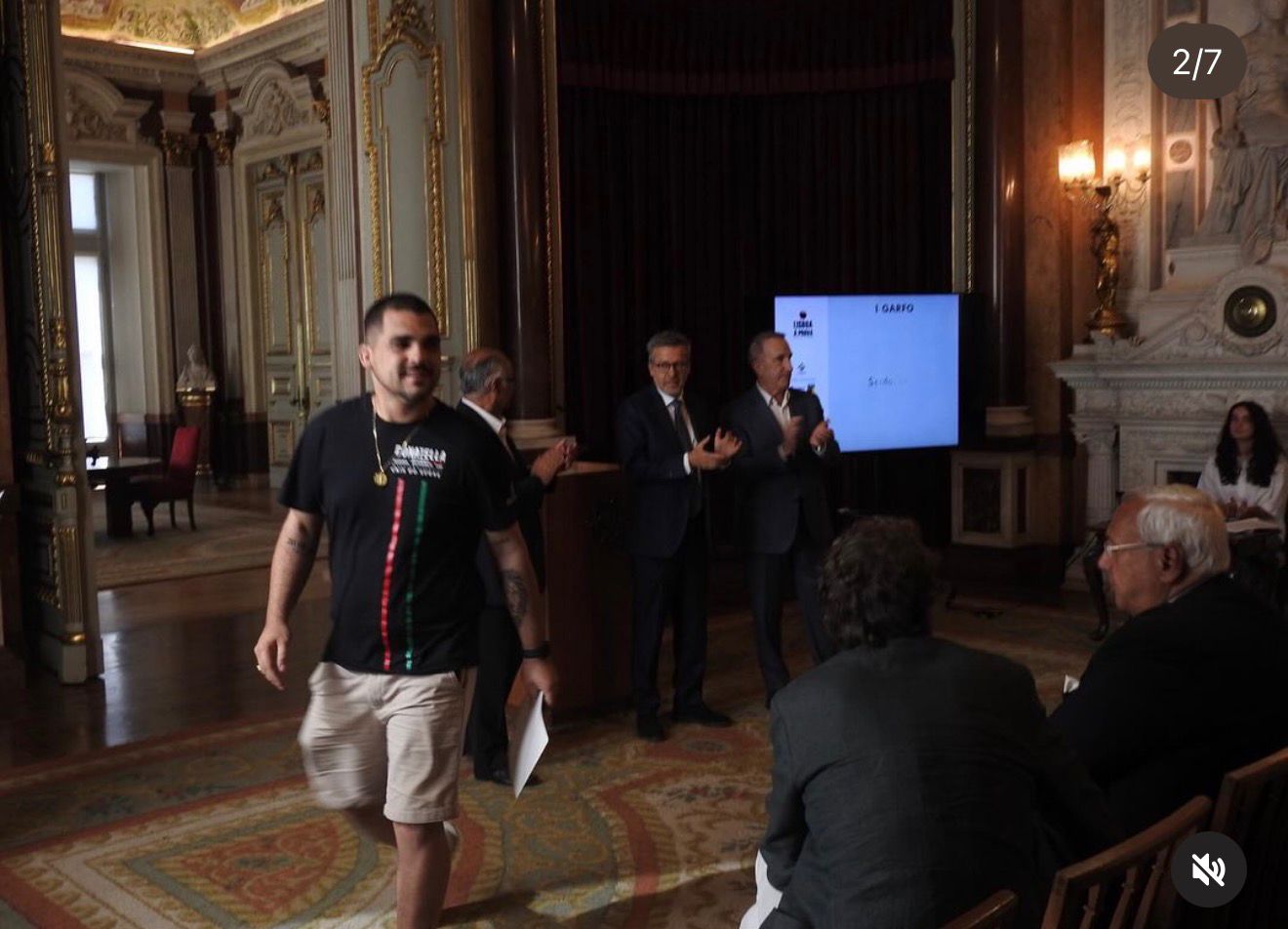Daniel Sequeira a receber o prémio Lisboa à Prova